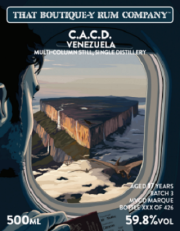 ブティックラム　10周年記念ボトル　C.A.C.D. ベネズエラ　バッチ3　17年　59.8度　500ｍｌ　正規品