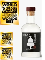 新潟亀田蒸留所　新潟亀田ニューポット Peated　60度　200ml　正規品