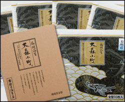 【法事（仏事）用海苔】 焼海苔5帖入り箱入りタイプ　（全型10枚×5袋）