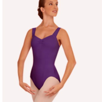 バレエレオタード CAPEZIO ワイドストラップ胸ギャザー (サイズ
