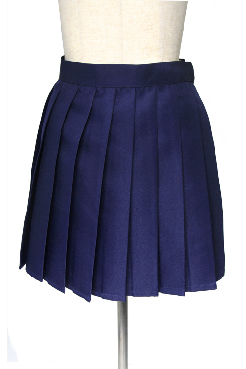 プリーツスカート/ネイビー 紺色 S～LL /アパレル 4000-4-nv