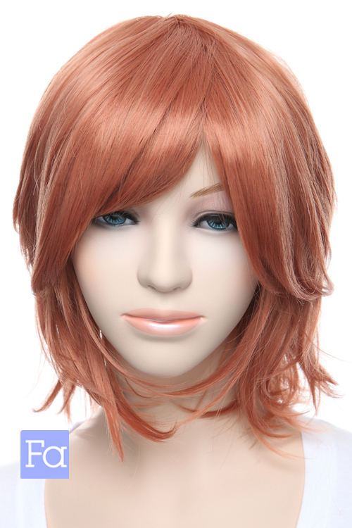 フォンテーヌ　フルウィッグ　レイヤーショート ファンシーグリーン】[コスプレ ウィッグ]ショートボブ【高温