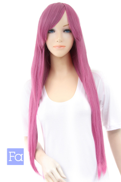 アッシュレッド ロングストレート ウィッグ 高品質コスプレ フルウィッグ Wig Lo T25j