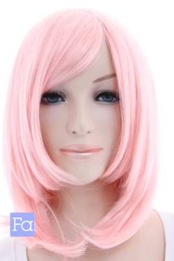 サハラピンク ミディアム コスプレウィッグ 高温耐熱 高品質コスプレ フルウィッグ Wig