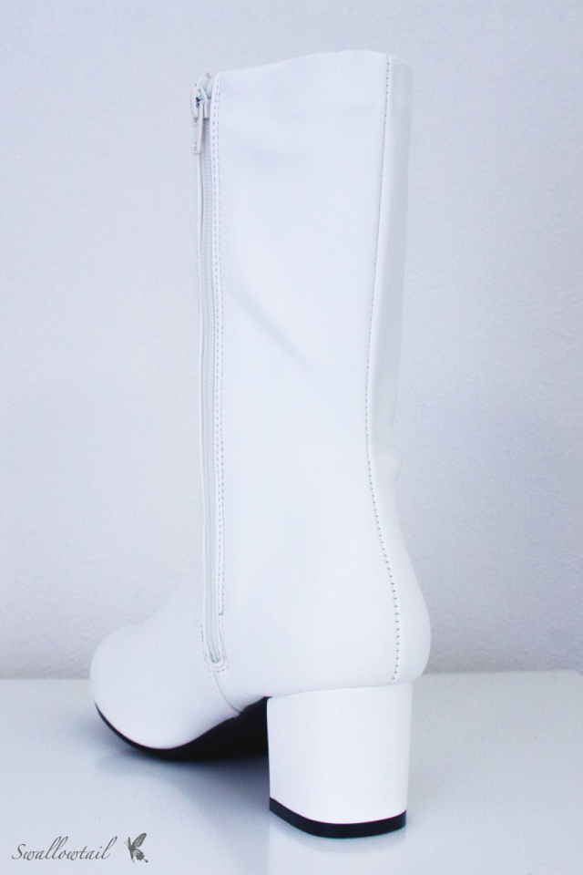 ショートブーツ【白】+約6cm【Swallowtail Original】3000-6-wh
