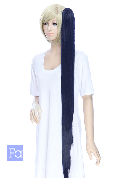 ブルーブラック】[コスプレウィッグ]バンス【高温耐熱!!高品質