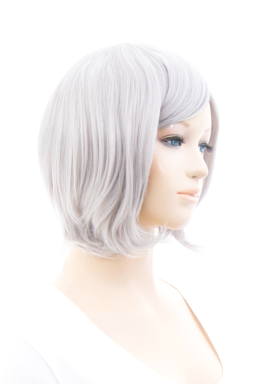 122【クラシックシルバー】[コスプレ ウィッグ]ショートボブ改