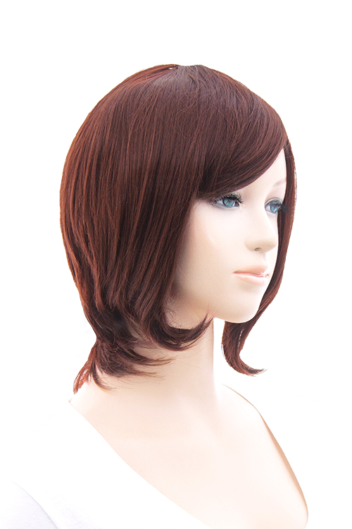ブラウン ショートウィッグ 約30cm AQUADOLL ウィッグ ショート 女性 フルウィッグ ウイッグ