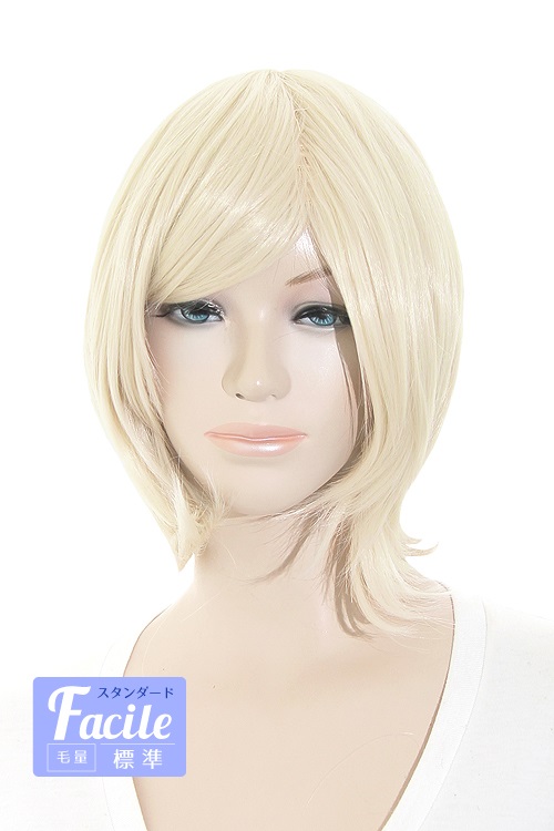 アッシュミルク】[コスプレ ウィッグ]ショートボブ改【高温耐熱!!高