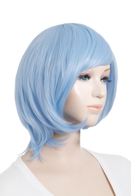 アイシングブルー】[コスプレ ウィッグ]ショートボブ【高温耐熱!!高