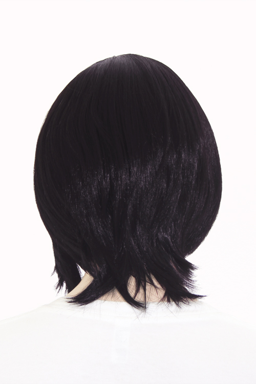 新品/医療用ウィッグ/ショート/ボブ/かつら/フルウィッグ/ブラック/レイヤー 022【ブラックバイオレット】[コスプレ ウィッグ]ショートボブ改【高温