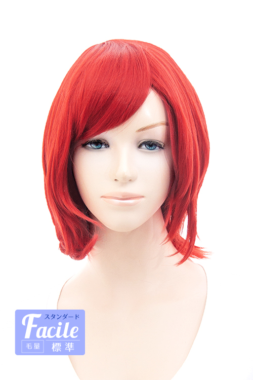 レッド】[コスプレ ウィッグ]ショートボブ改【高温耐熱!!高品質