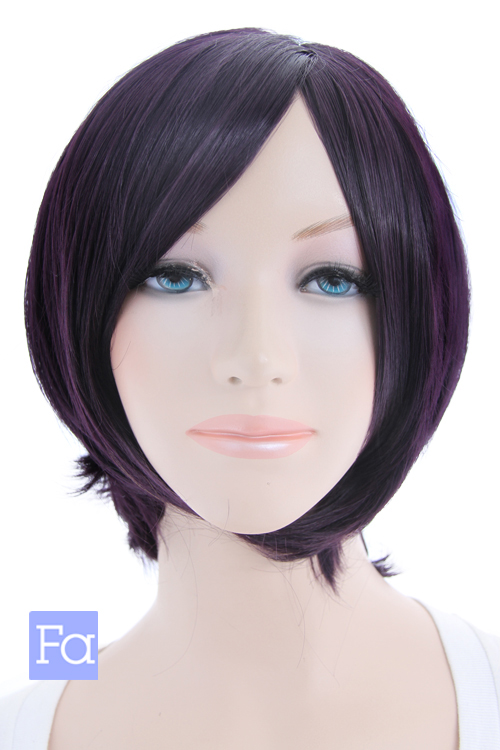 ディープバイオレット】[コスプレ ウィッグ]ショートボブ改【高温耐熱