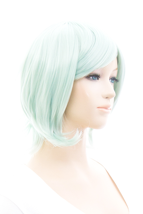 176【ホワイトビリジアン】[コスプレ ウィッグ]ショートボブ改【高温