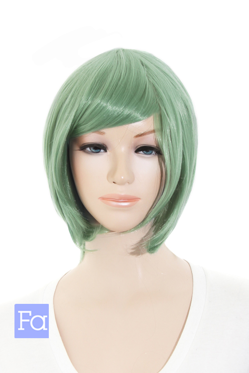 モスグリーン】[コスプレ ウィッグ]ショートボブ改【高温耐熱!!高品質