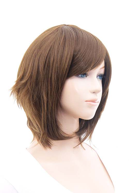 マロンブラウン】【コスプレウィッグ】ショートレイヤー改【高温耐熱  