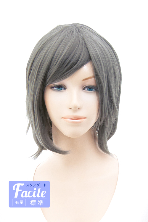 グレー ショートウィッグ 合成繊維 Amazon.co.jp: 髪の交換のかつら、 黒人女性用ショートグレー
