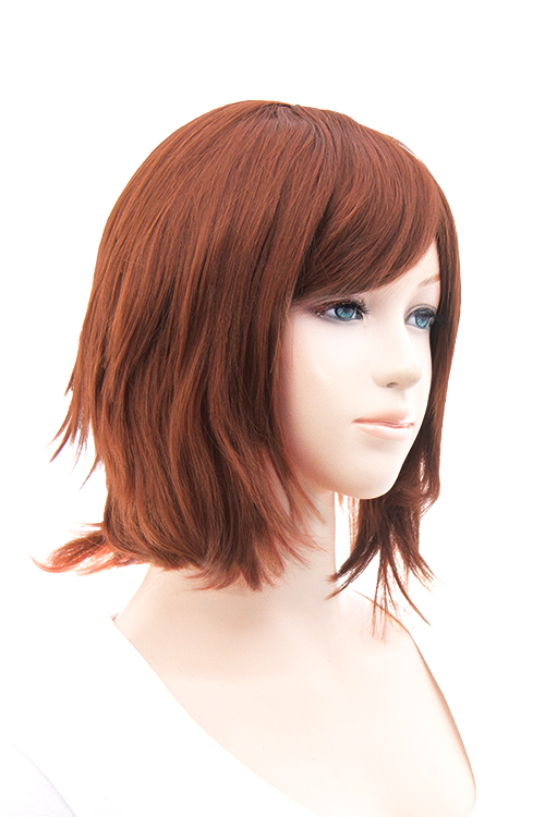 ココナッツブラウン】【コスプレウィッグ】ショートレイヤー改【高温