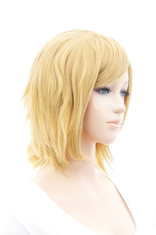 カナリアゴールド】【コスプレウィッグ】ショートレイヤー改【高温耐熱