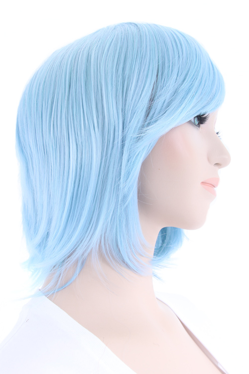 117【アイシングブルー】【コスプレウィッグ】ショートレイヤー