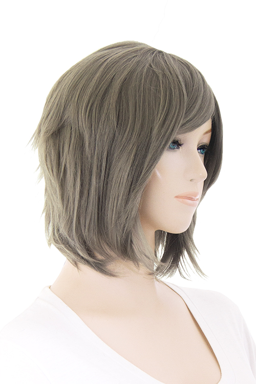 アッシュグレー】【コスプレウィッグ】ショートレイヤー改【高温
