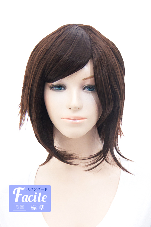 ディープブラウン】【コスプレウィッグ】ショートレイヤー改