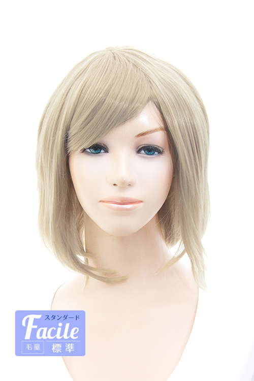 ウォームグレー】【コスプレウィッグ】ショートレイヤー改【高温