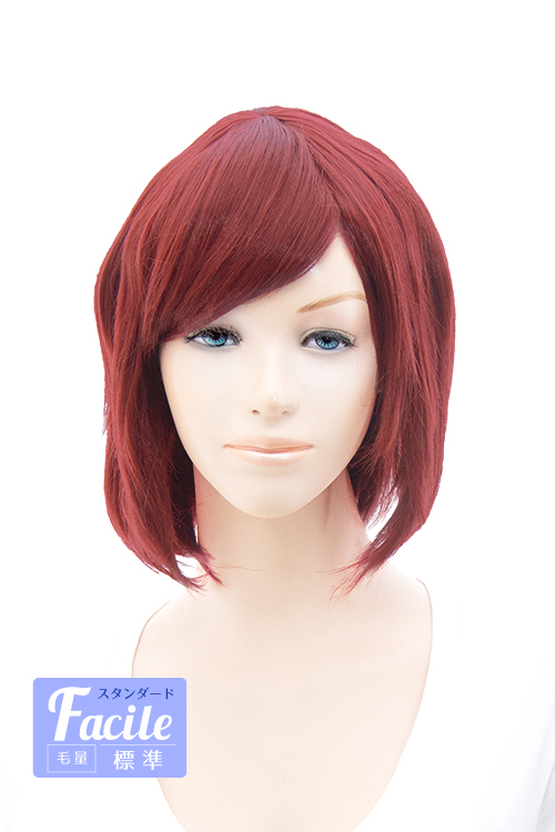 レンガレッド】【コスプレウィッグ】ショートレイヤー改【高温