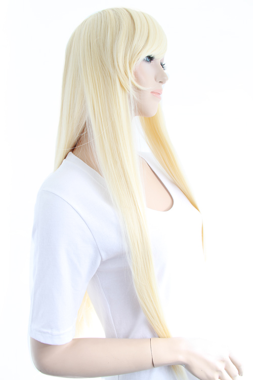 カスタードクリーム】ロングストレート【ウィッグ】【高品質コスプレ