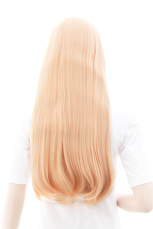 ピーチクリーム】ロングストレート【ウィッグ】【高品質コスプレ☆フル