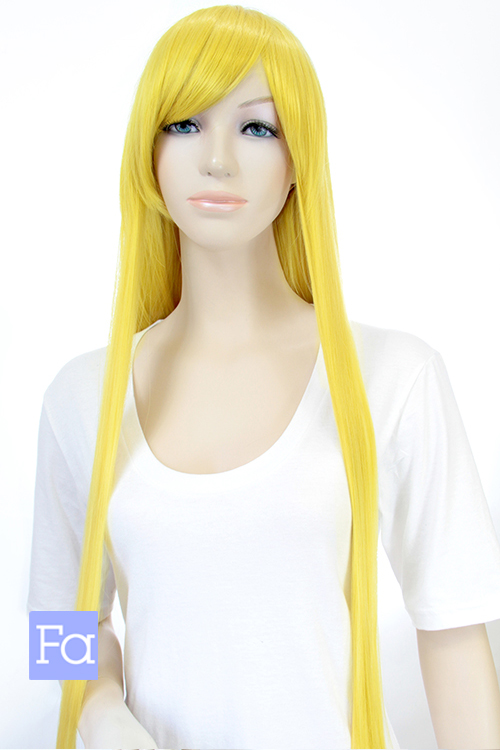 レモンイエロー】ロングストレート【ウィッグ】【高品質コスプレ☆フル