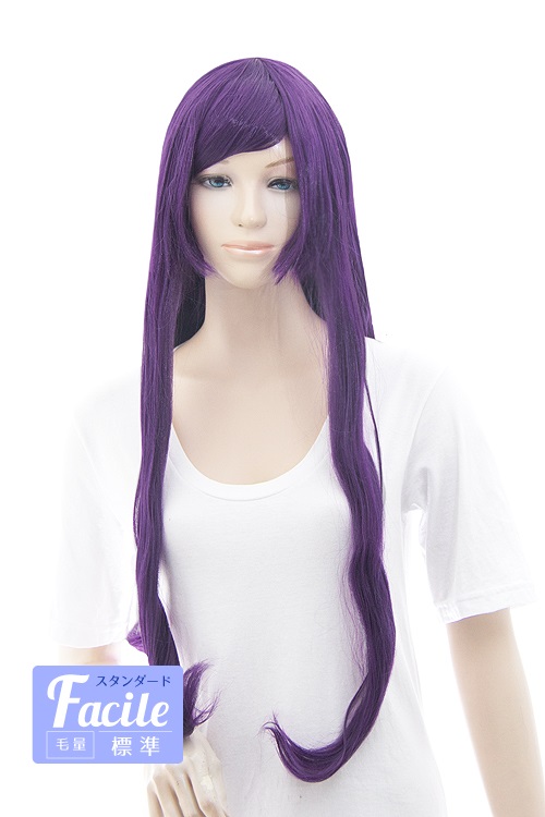 ダークバイオレット】ロングストレート【ウィッグ】【高品質コスプレ ダークバイオレット】ロングストレート【ウィッグ】【高品質コスプレ
