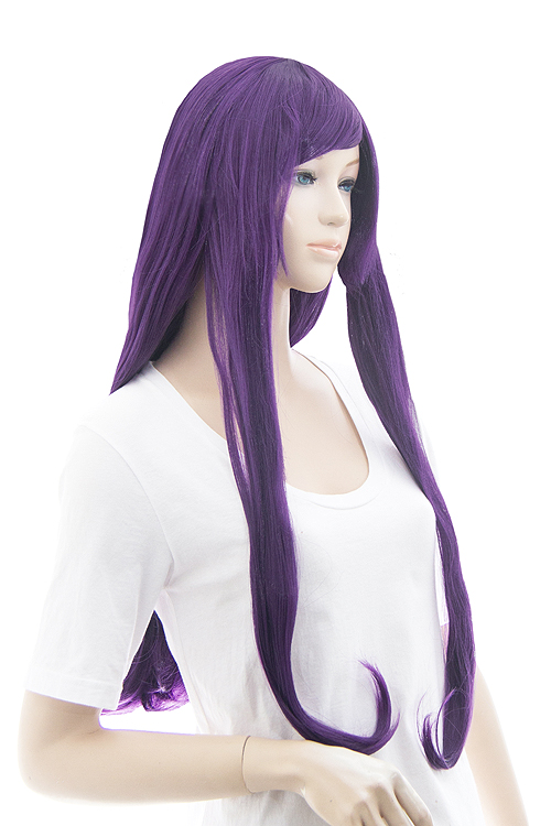 ダークバイオレット】ロングストレート【ウィッグ】【高品質コスプレ