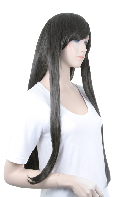 スティールブラック】ロングストレート【ウィッグ】【高品質