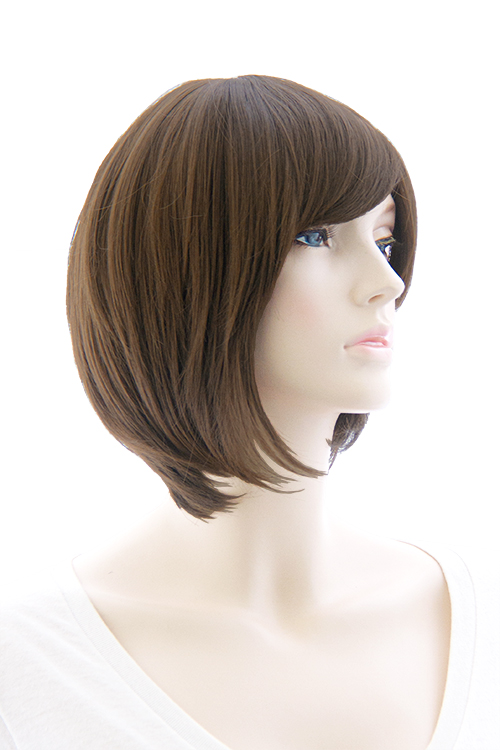 ビターブラウン】[コスプレ ウィッグ]ライトショート【高温耐熱!!高