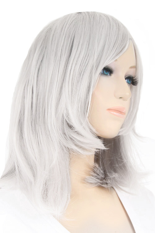 コスプレウィッグ mi 楽天市場】ミディアム 【アッシュミルク】【ウィッグネット付