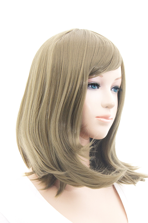 mi　ウィッグ スフレブラウン】ミディアム【コスプレウィッグ】【高温耐熱!!高品質