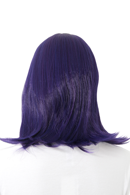コスプレウィッグ mi ブラックバイオレット】ミディアム【コスプレウィッグ】【高温
