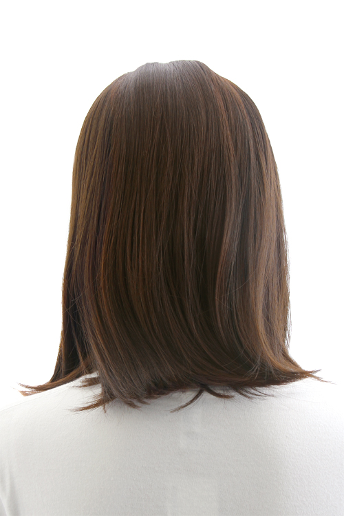 ディープブラウン】ミディアム【コスプレウィッグ】【高温耐熱!!高品質