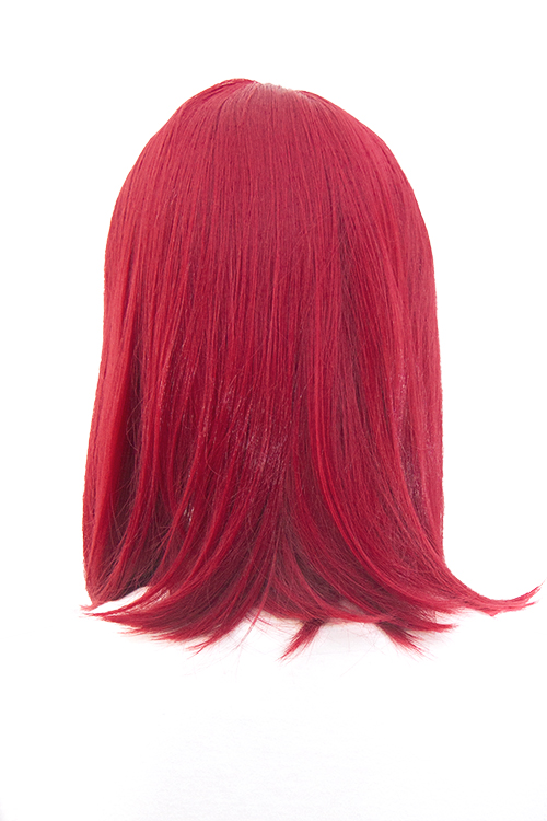ワインレッド】ミディアム【コスプレウィッグ】【高温耐熱!!高品質