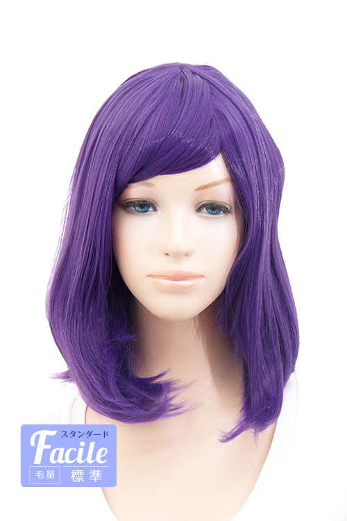 キキョウ】ミディアム【コスプレウィッグ】【高温耐熱!!高品質