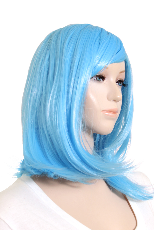 オリオンブルー】ミディアム【コスプレウィッグ】【高温耐熱!!高品質