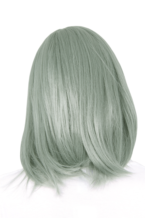 グラスシルバー】ミディアム【コスプレウィッグ】【高温耐熱!!高品質