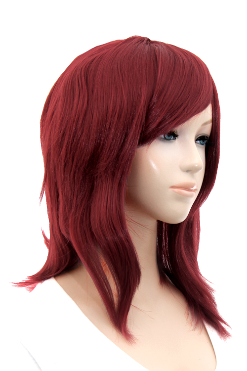 004【ガーズマンレッド】【コスプレ ウィッグ】サイドロング【高温耐熱