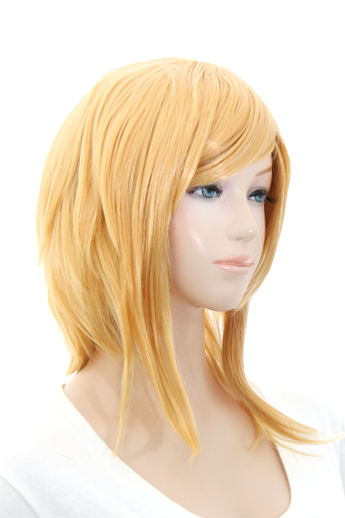 イエローゴールド】【コスプレ ウィッグ】サイドロング【高温