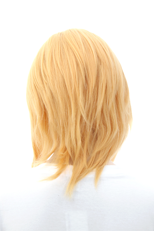 黄ベル　ウィッグ レモンイエロー】ミディアム【コスプレウィッグ】【高温耐熱!!高