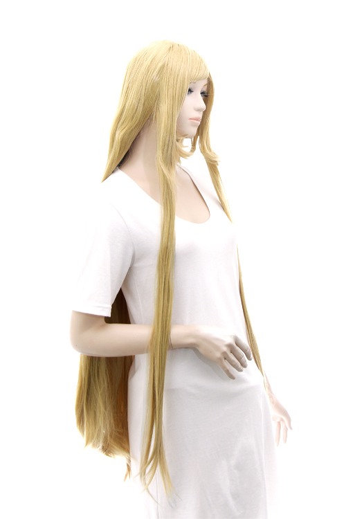 057【カナリアゴールド】【コスプレウィッグ】スーパーロング改【高温