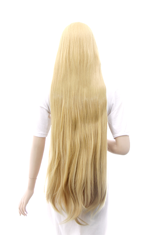 057【カナリアゴールド】【コスプレウィッグ】スーパーロング改【高温
