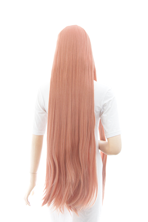 013【サーモンピンク】【コスプレウィッグ】スーパーロング改【高温