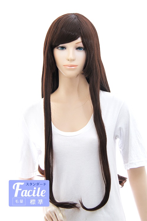 チャコールブラック】ロングストレート【ウィッグ】【高品質
